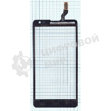 Сенсорное стекло (тачскрин) для LG Optimus L9 II D605, черное