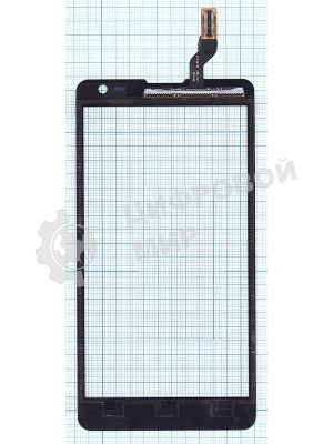 Сенсорное стекло (тачскрин) для LG Optimus L9 II D605, черное