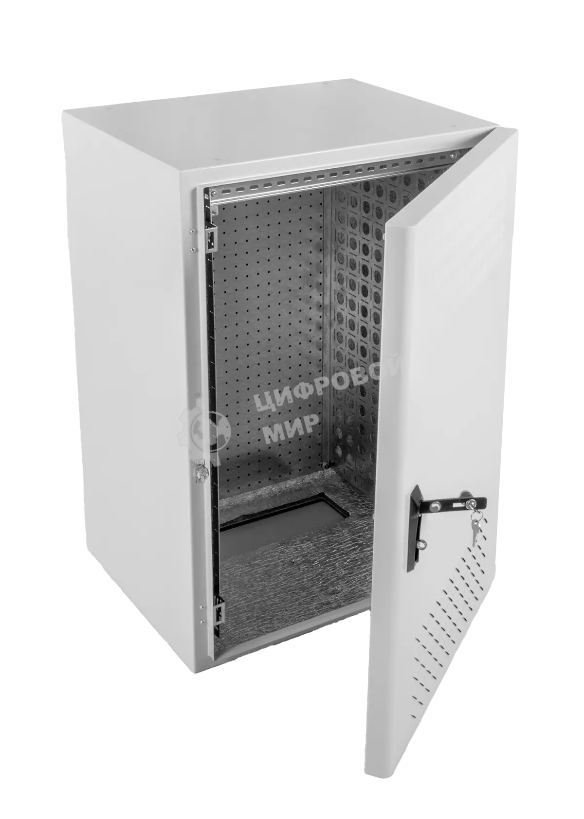 Шкаф уличный всепогодный настенный укомплектованный 15U (Ш600 Г500), комплектация T1-IP54 (ШТВ-Н-15.6.5-4ААА-Т1)