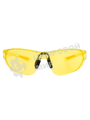 Очки защитные Denzel открытые, поликарбонатные, желтая линза