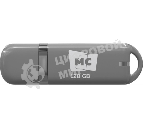 Флешка USB MORE CHOICE МФБ128 Grey (4620202558985), 128GB, USB 3.0, R/W 25/15, серый