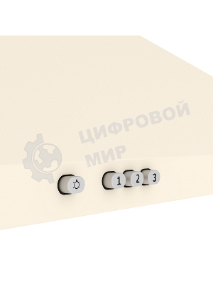 Вытяжка каминная Elikor Вента 90П-650-К3Д топленое молоко, 90 см, 650 куб. м/ч, 60 дБ