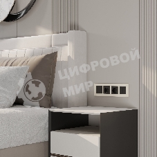 Рамка на 4 поста WERKEL Slab (айвори софт) W0042962