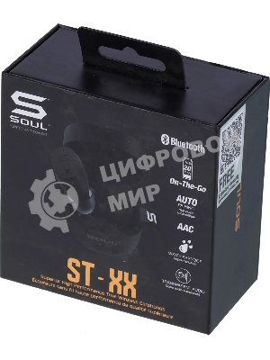 Наушники TWS SOUL ST-XX матовый черный, внутриканальные, Bluetooth