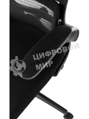 Кресло руководителя Бюрократ Sigma 1 черный сетка/ткань крестов. пластик