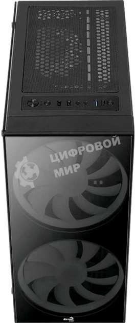 Компьютерный корпус Aerocool/Formula Python (3xUSB, 2xAudio, 0.5 мм,2x200 мм FAN, прозрачная стенка-закаленное стекло, ATX, без БП)
