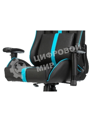 Кресло игровое A4Tech X7 GG-1200 черный/голубой искусственная кожа крестовина пластик