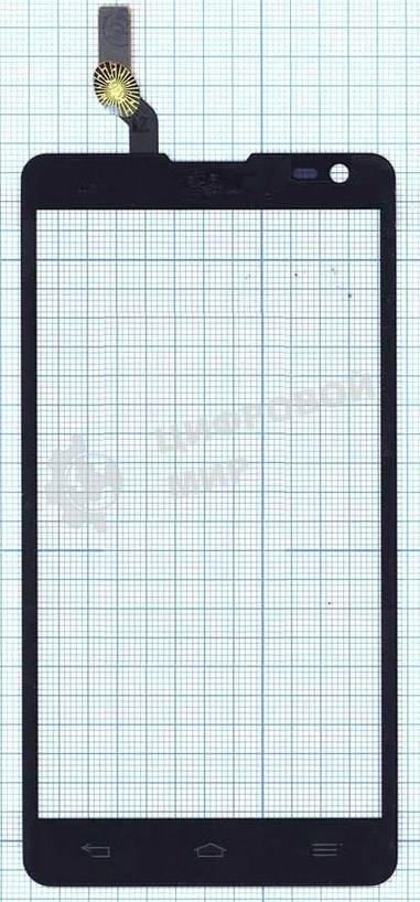 Сенсорное стекло (тачскрин) для LG Optimus L9 II D605, черное