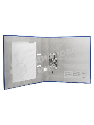 Папка-регистратор картонный с PVC покрытием Silwerhof 355020-02 50мм, без окантовки, карман на корешке, синий