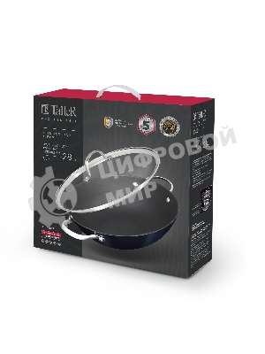 Сковорода Вок чугунная с крышкой TalleR TR-44915 28 см