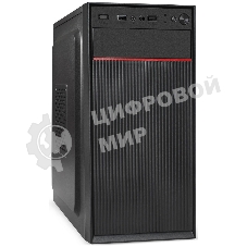 Компьютерный корпус Minitower ExeGate BAA-113-UNS350 (mATX, БП UNS350 с вент. 12см, 2*USB, аудио, черный)