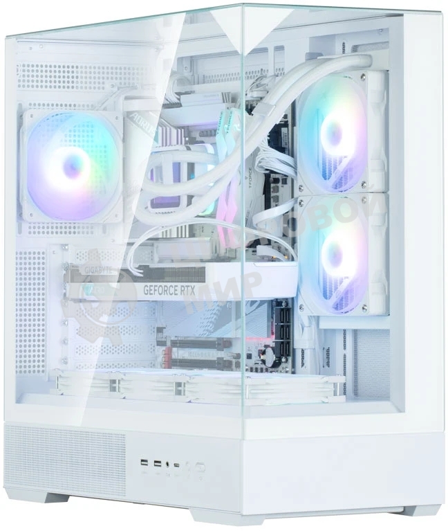 Компьютерный корпус ZALMAN P40 Prism, ATX, белый, WINDOW, 2x3.5