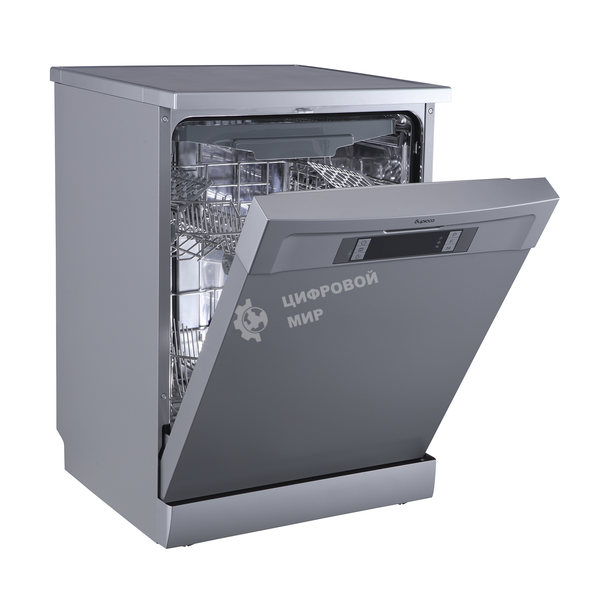 Посудомоечная машина Бирюса DWF-614/6 M, серый, 59.8 см, 14 компл., 49 дБ, класс A++
