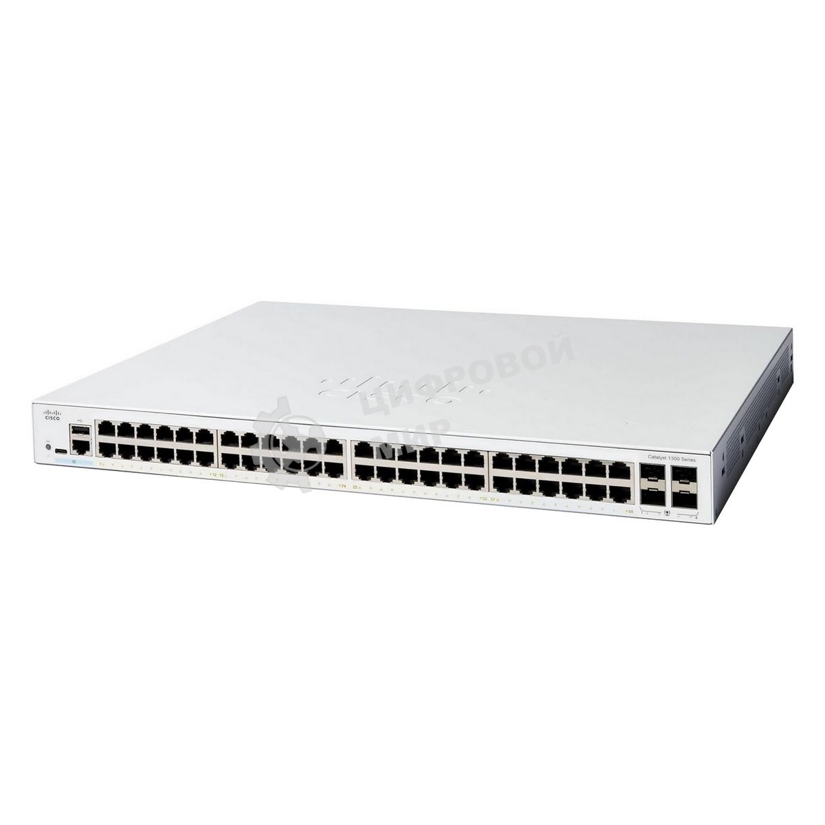 Коммутатор Cisco Catalyst C1300-48T-4G, 48×1 Гбит/с, 4×1 Гбит/с SFP