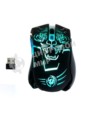 Мышь беспроводная Dialog Gan-Kata MRGK-12UR черный, 1600 dpi, радиоканал, USB, кнопки - 6