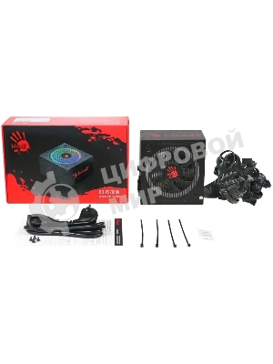 Блок питания Bloody BD-PS700W, 700Вт, 80 PLUS белый, 120мм, черный