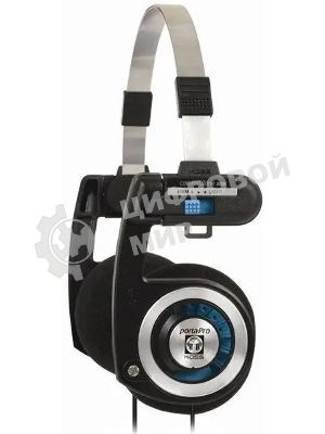 Проводные наушники KOSS Porta Pro Classic черный/голубой, накладные, проводной, складная конструкция