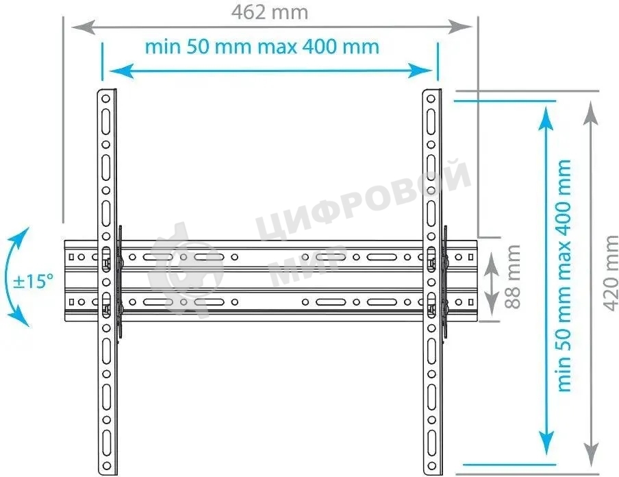 Кронштейн для телевизора Arm Media PLASMA-4 new черный, 22