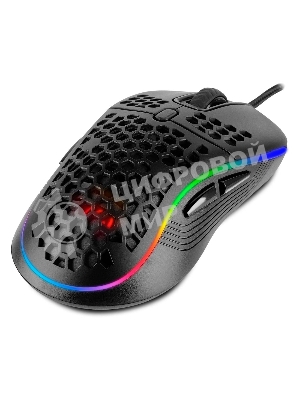 Игровая мышь SVEN RX-G860 чёрная (8 кнопок, 12800 dpi, USB, RGB подсветка )