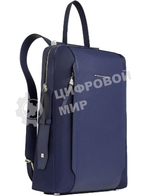 Рюкзак женский Piquadro Lyra CA4576W92T/BLU темно-синий нейлон/натур.кожа