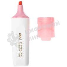 Текстовыделитель Deli ES621Spink Macaron, скошенный пишущий наконечник, 1-5мм, розовый