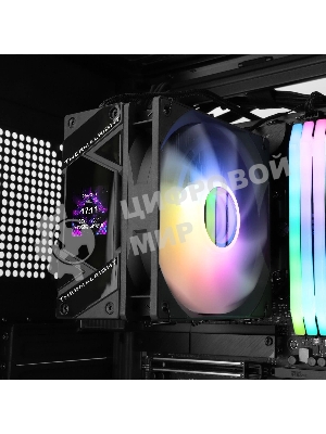 Устройство охлаждения(кулер) Thermalright Assassin Spirit 120 Vision ARGb Soc-AM5/AM4/1200/1700/1851 черный 4-pin 27dB Al+Cu LCD Ret (AS120-VISION-BL-ARGb)