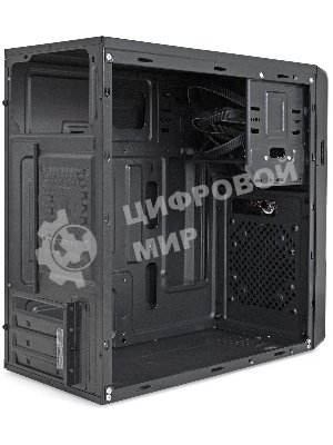 Компьютерный корпус Minitower ExeGate BA-309U2-UNS500 (mATX, БП UNS500 с вент. 12см, 1хUSB+2хUSB 3.0, HD аудио, черный)