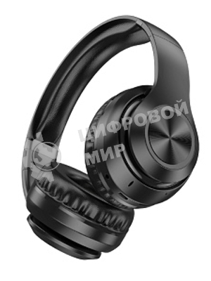 Беспроводные/проводные наушники Borofone BO24 черный, накладные, Bluetooth + проводной, складная конструкция, до 6 ч