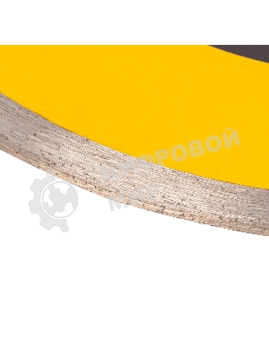 Диск алмазный сплошной Denzel супертонкий, 200 х 25,4 мм, горячее прессование, мокрое резание