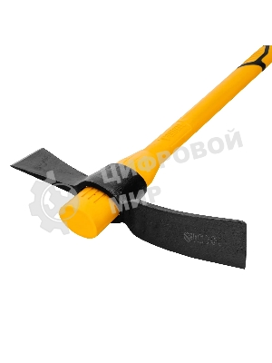 Кирка-топор Denzel 2250 г, фиберглассовая обрезиненная рукоятка 900 мм