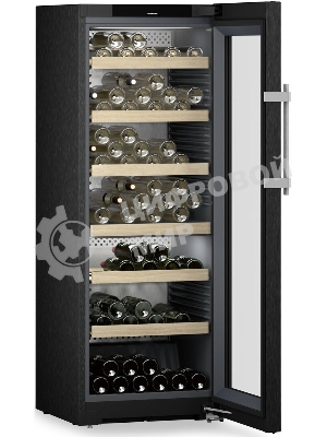 Винный шкаф Liebherr WPbsi 5052-20 001 черная нерж. сталь, 320 л, 2 отсека, 131 бут., класс A
