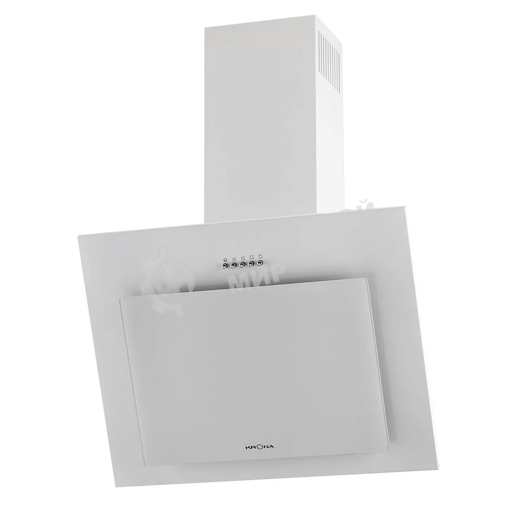 Вытяжка каминная Krona Fiona 600 PB белый управление: кнопочное (1 мотор)