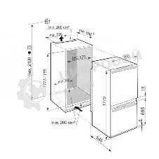 Холодильник Liebherr ICNE 5103-22 001 белый двухкамерный 190/83л морозилка снизу, No Frost