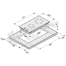 Газовая варочная панель Krona HAGEL 30 BL независимая, черный