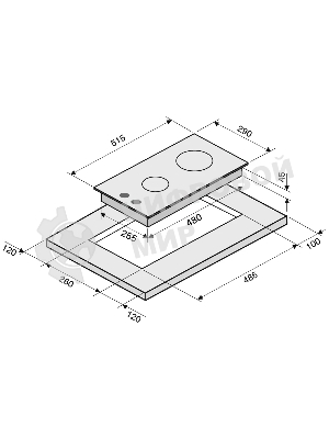 Газовая варочная панель Krona HAGEL 30 BL независимая, черный