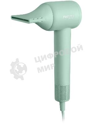 Фен Red Solution F572 зеленый/мятный, 1400 Вт, компактный, ионизация