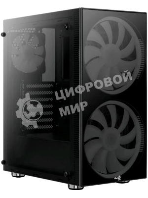Компьютерный корпус Aerocool/Formula Python (3xUSB, 2xAudio, 0.5 мм,2x200 мм FAN, прозрачная стенка-закаленное стекло, ATX, без БП)