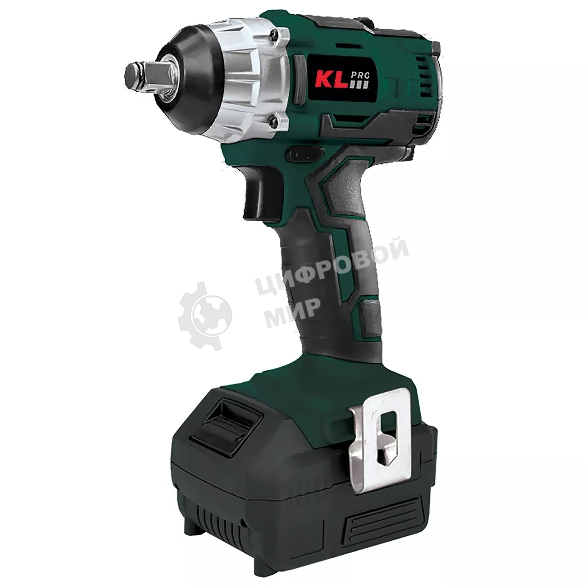 Профессиональный бесщеточный гайковерт аккумуляторный KLPRO KLSS18B-80 (18В, Li-ion-2шт, 8.0А·ч, 250Нм, 2 скорости, подсветка,З/У,в кейсе)