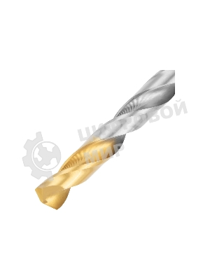 Набор сверл по металлу Denzel 2-8мм, Р6М5-TiN, Golden Tip, 6 шт 723000