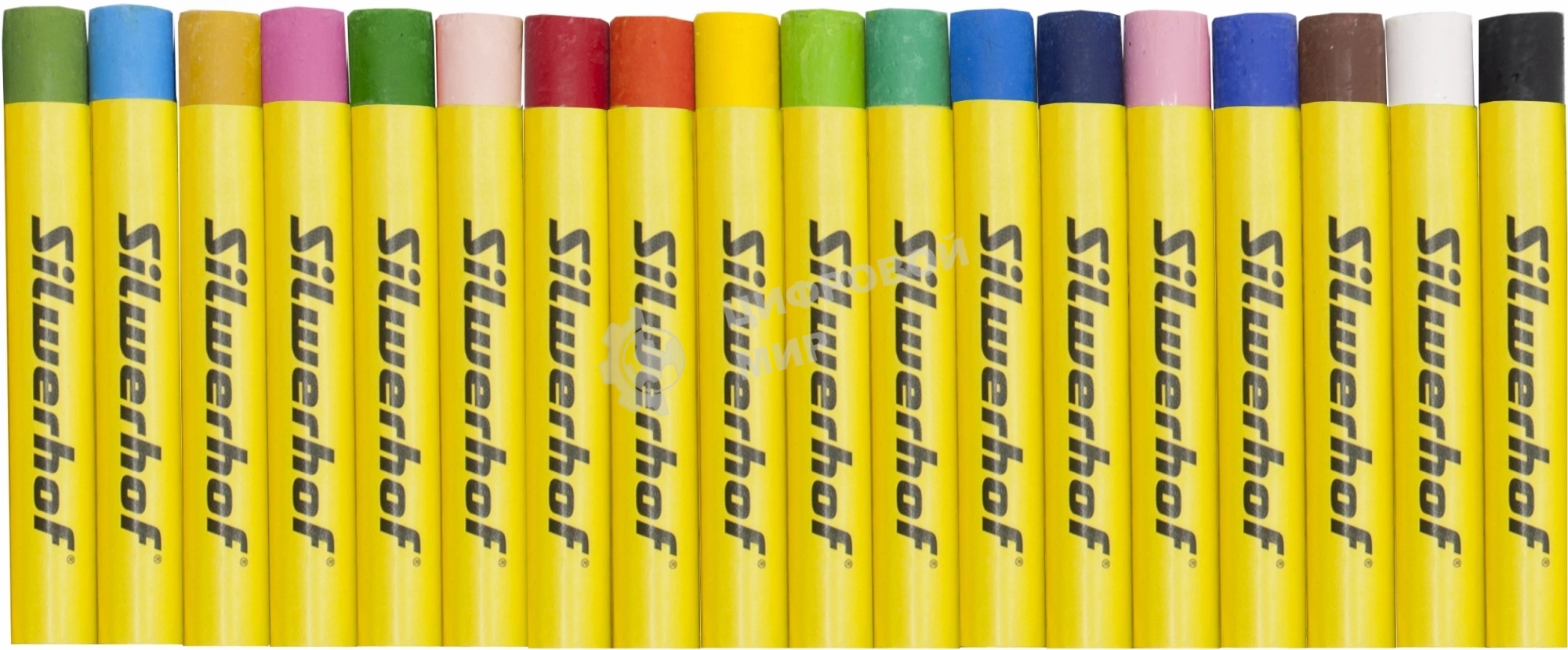 Масляная пастель Silwerhof Create 18 цветов, длина 70мм, диаметр 10мм
