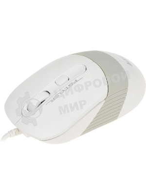 Мышь проводная A4Tech Fstyler FM10 белый/серый, 1600 dpi, USB, кнопки - 4