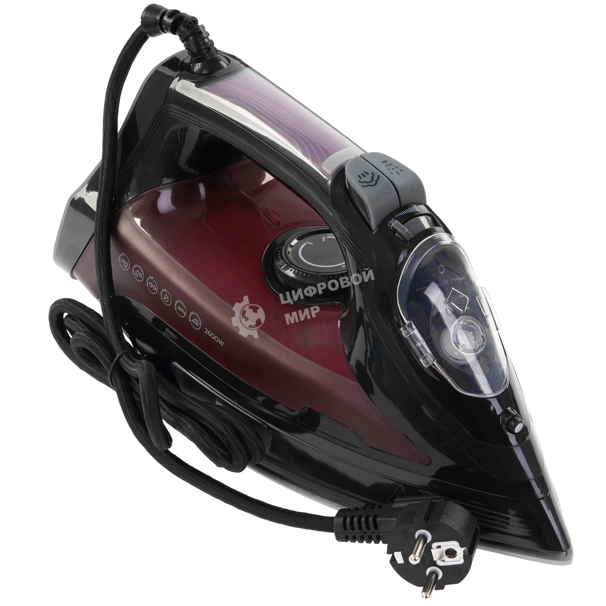 Утюг BQ SI1003 Black-Wine Red, 2600 Вт.