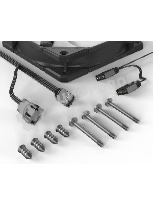 Вентилятор для корпуса ID-Cooling TF-12025-PRO-ARGb черный, 120 мм, 1800 об/мин, 35.2 дБ, 4 pin