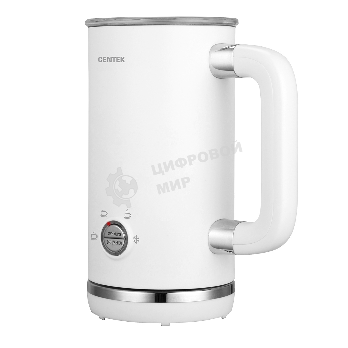 Электрический вспениватель молока Centek CT-1180 530Вт,300мл, высокая/низкая пенка, подогрев, хол.взбивание