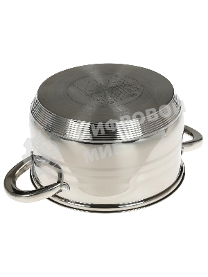 Кастрюля Lara LR02-584 SONATA 22x13 см, 4.9 л, нержавеющая сталь, индукция, с крышкой