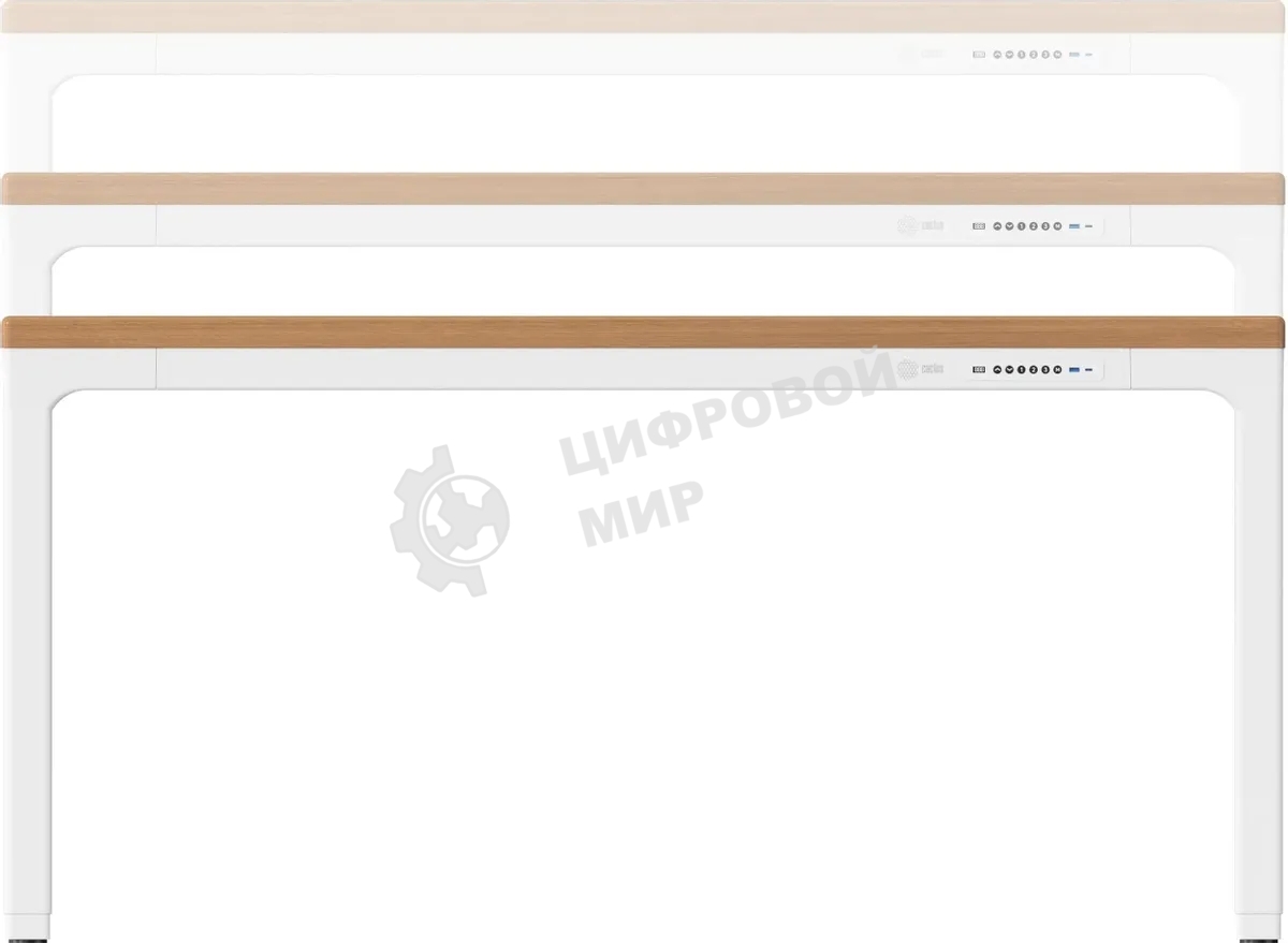 Стол компьютерный Cactus CS-ET-WWD столешница МДФ, белый дуб молочный каркас белый