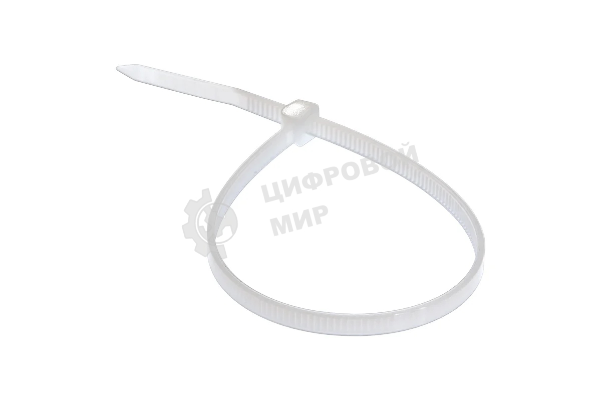 Хомут кабельный Rexant 3.6х300 петлевой нейлон белый (уп. 100 шт)