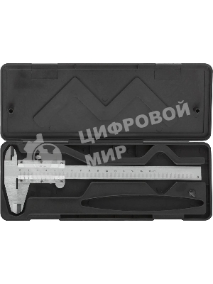 Штангенциркуль нониусный FIT 19840 серебристый пластиковый футляр