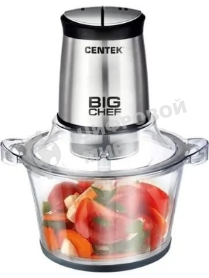 Измельчитель Centek CT-1394, стационарный, серебристый