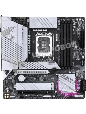 Материнская плата Gigabyte B760M AORUS ELITE WIFI6E GEN5, LGA1700, Intel B760, 4xDDR5, 4xSATA, 2xM.2 PCIe 4.0, 1xPCIe 5.0 x16, 1xPCIe 4.0 x4, 1xHDMI, 1xDisplayPort, 1x 2.5Gb LAN, 1xUSB 3.2 Gen2x2 Type-C, 1xUSB 3.2 Gen2 Type-A, 3xUSB 3.2 Gen1, 4xUSB 2.0, 2x3.5 мм, 7.1, microATX